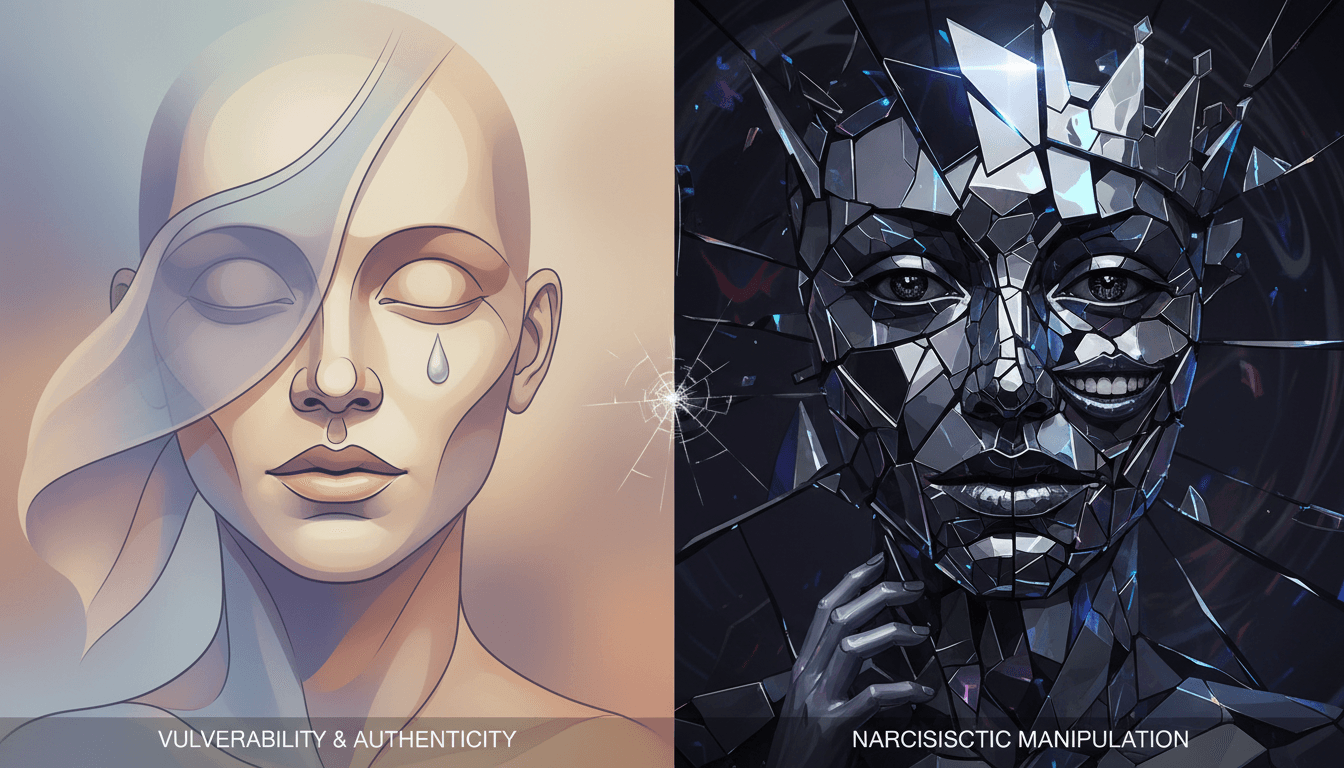 Illustration representing narcissism awareness