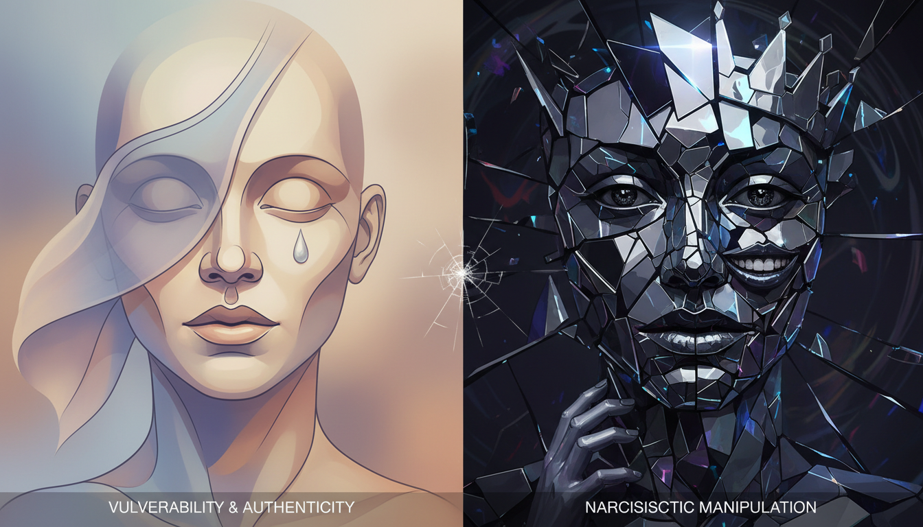 Illustration representing narcissism awareness